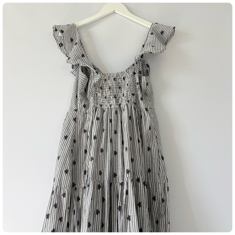 NWT Anthropologie Pilcro Flutter-Sleeve Tiered Midi Dress, S - Picture 12 of 16